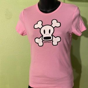 PAUL FRANK Pink SKull Top. Women’s Size Large. .